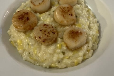 Cliquez pour zoomer ! Risotto aux Saint Jacques et poireaux Thermomix par Sandrine