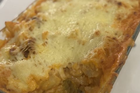 Cliquez pour zoomer ! Gratin de chou-fleur au chorizo Thermomix par Sandrine