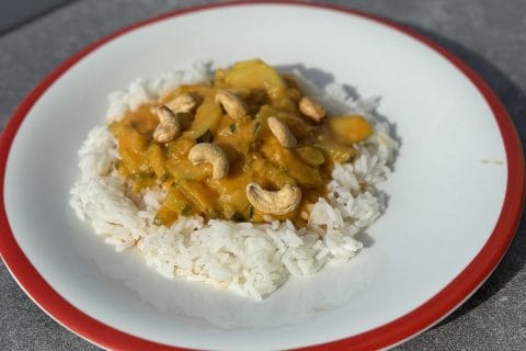 Cliquez pour zoomer ! Curry de courgettes au lait de coco Thermomix par Sandrine