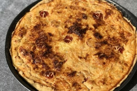 Cliquez pour zoomer ! Tarte au thon, tomate et moutarde au Thermomix