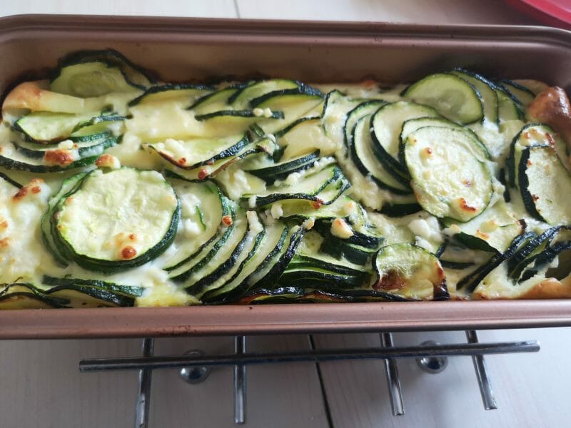 Cliquez pour zoomer ! Clafoutis courgettes et feta Thermomix par MissDanaaee