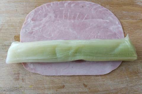 Gratin de poireau au jambon au Thermomix - Cookomix