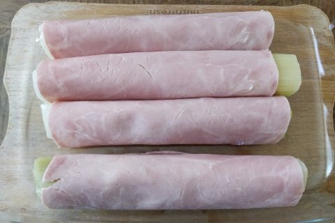 Gratin de poireau au jambon au Thermomix - Cookomix