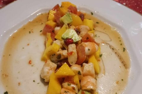 Cliquez pour zoomer ! Ceviche de crevettes, mangue, avocat Thermomix par Typouic