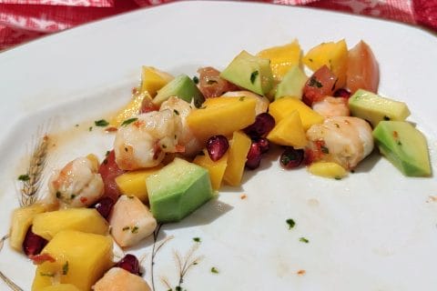 Cliquez pour zoomer ! Ceviche de crevettes, mangue, avocat Thermomix par Typouic
