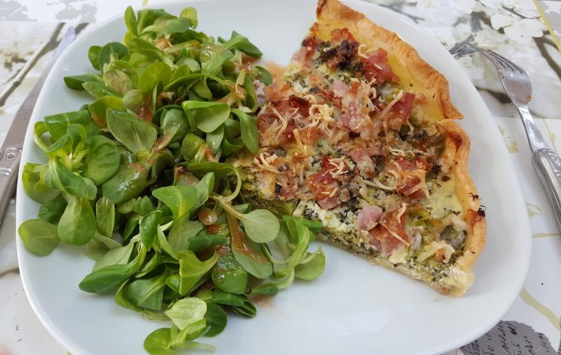 Cliquez pour zoomer ! Tarte aux brocolis et roquefort Thermomix par mybetty