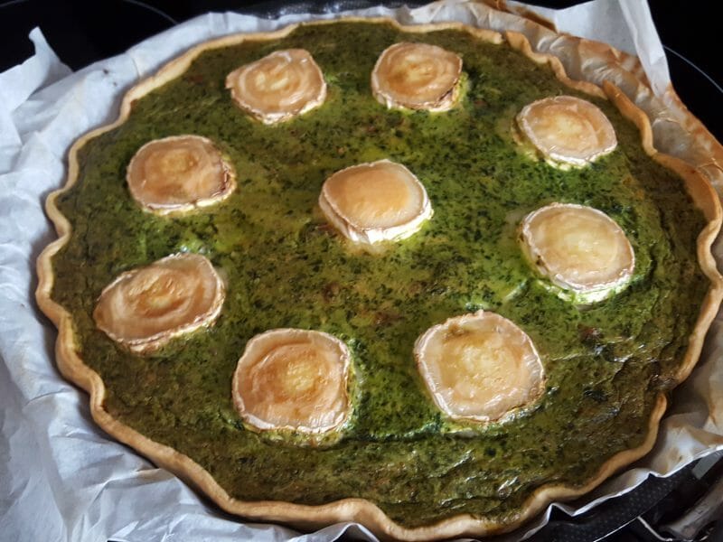 Cliquez pour zoomer ! Quiche épinards et lardons Thermomix par mybetty