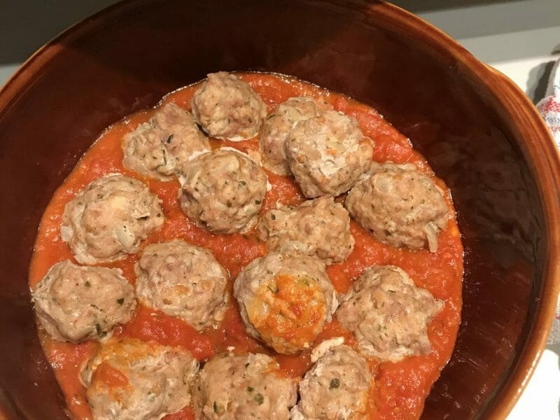 Cliquez pour zoomer ! Boulettes de viandes à la sauce tomate Thermomix par laetitatar