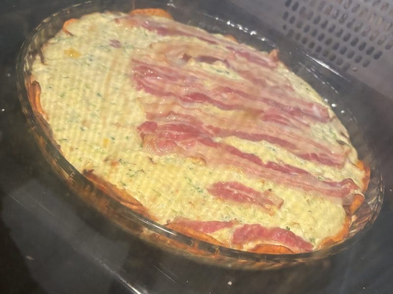 Cliquez pour zoomer ! Quiche à la patate douce, feta et jambon cru Thermomix par agnesabc