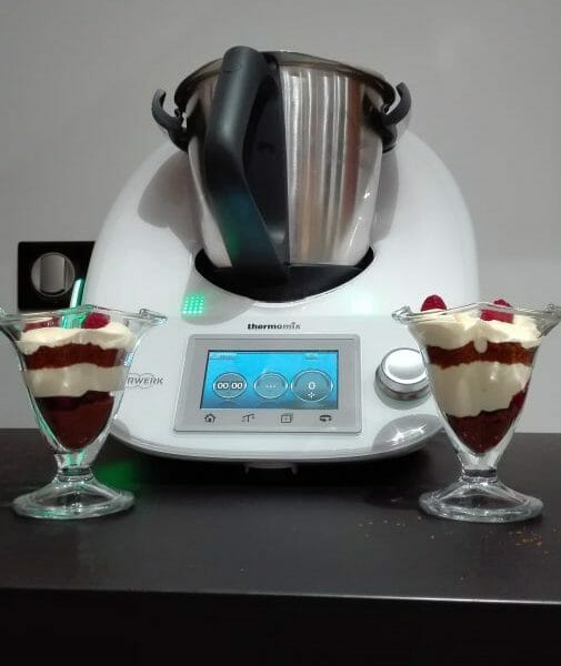 Cliquez pour zoomer ! Tiramisu aux framboises et spéculoos Thermomix par Nini