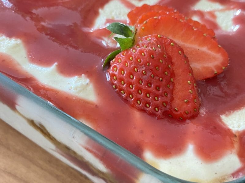 Cliquez pour zoomer ! Tiramisu aux framboises et spéculoos Thermomix par Nany76