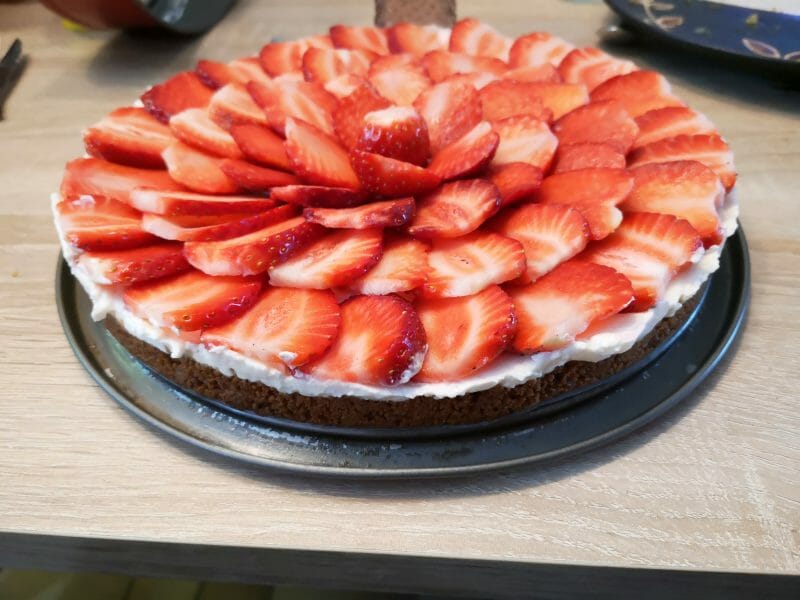Cliquez pour zoomer ! Tarte aux fraises sans cuisson Thermomix par Aurelie_61