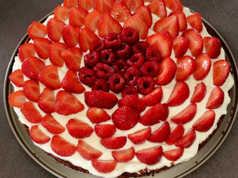 Cliquez pour zoomer ! Tarte aux fraises sans cuisson Thermomix par Cilia_1