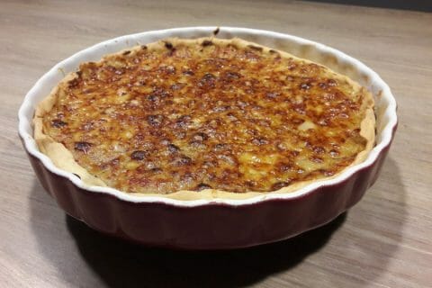 Cliquez pour zoomer ! Tarte aux oignons, lardons et moutarde douce Thermomix par JenFred