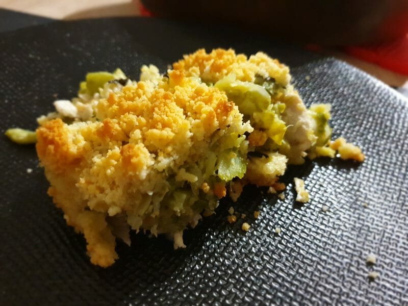 Cliquez pour zoomer ! Crumble poulet, courgettes et parmesan Thermomix par Lisulana