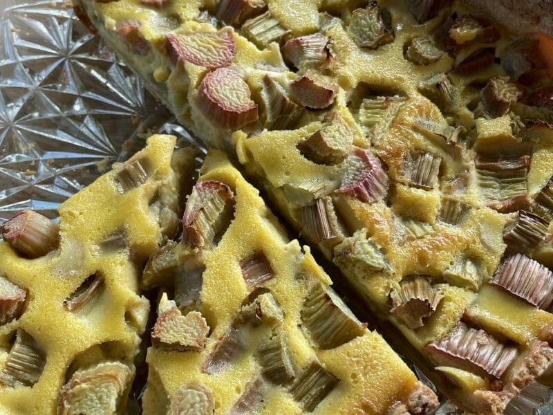 Cliquez pour zoomer ! Tarte à la rhubarbe Thermomix par lapetiteange