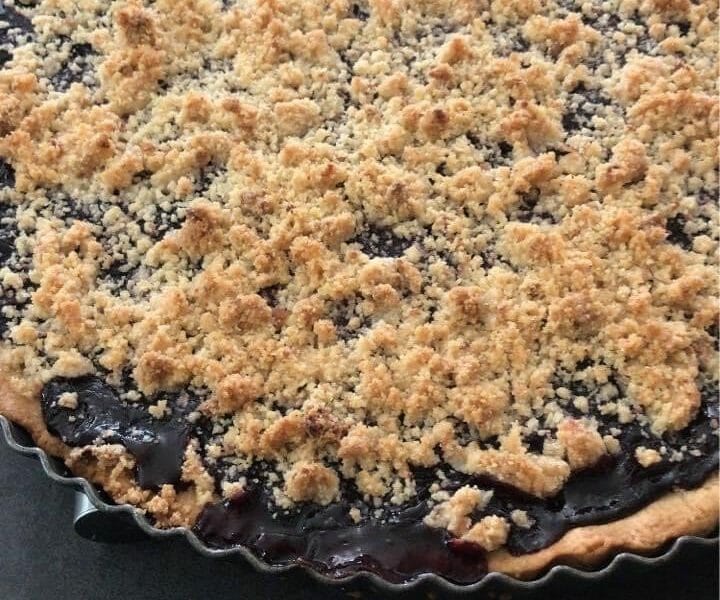 Cliquez pour zoomer ! Tarte aux cerises façon crumble Thermomix par odie2018