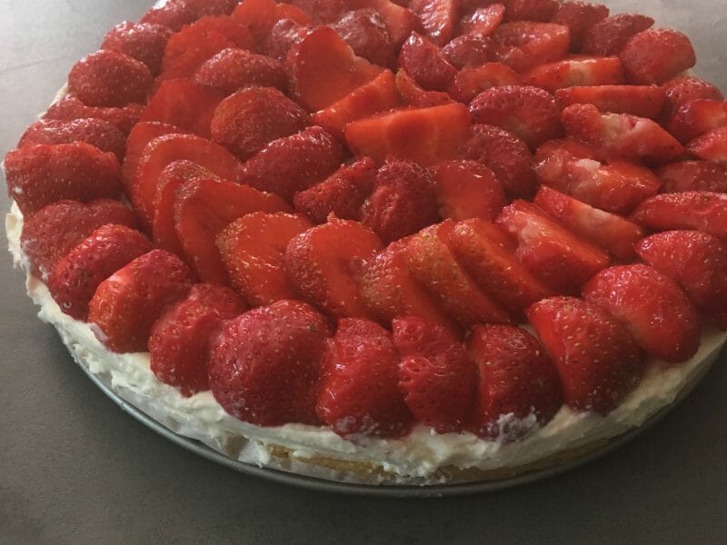 Cliquez pour zoomer ! Tarte aux fraises sans cuisson Thermomix par odie2018