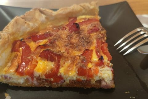Cliquez pour zoomer ! Quiche poivrons et chorizo Thermomix par M_l_ss_