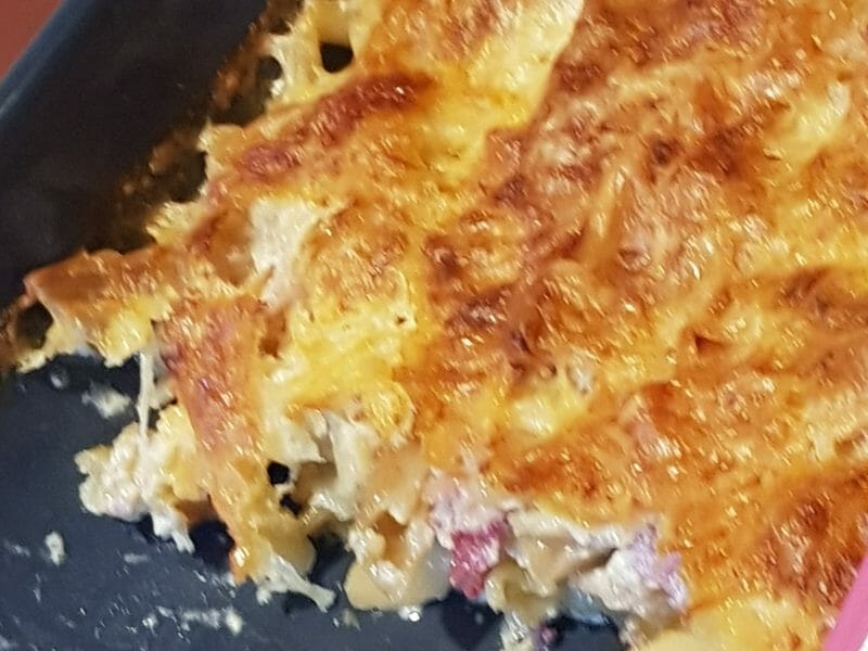 Cliquez pour zoomer ! Gratin de fusilli au jambon Thermomix par Nora05