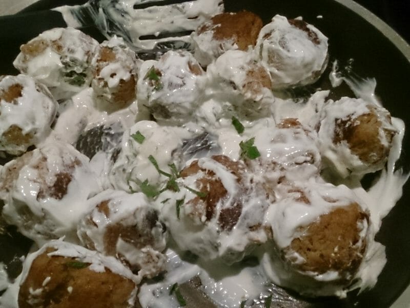 Cliquez pour zoomer ! Boulettes de poireau et boeuf citronné Thermomix par Beatrice25