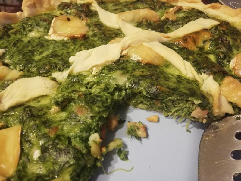 Cliquez pour zoomer ! Quiche épinards et lardons Thermomix par Corine