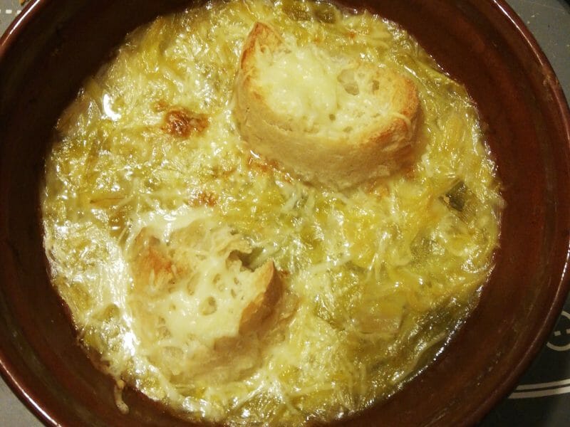 Cliquez pour zoomer ! Soupe de poireaux gratinée Thermomix par Corine