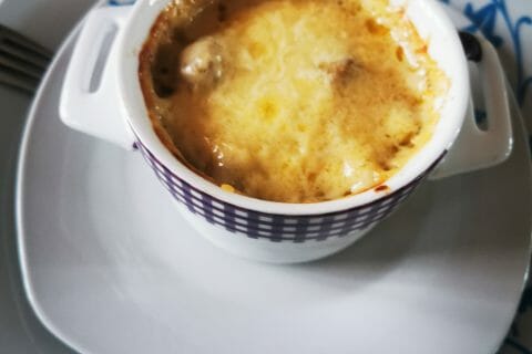 Cliquez pour zoomer ! Cassolettes de champignons aux petits lardons au Thermomix