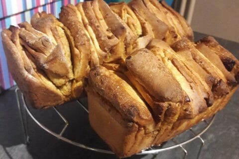 Cliquez pour zoomer ! Brioche à effeuiller à la cannelle Thermomix par Caro
