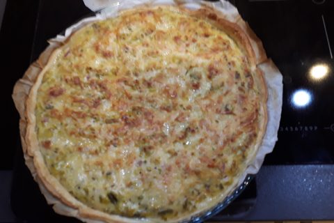 Cliquez pour zoomer ! Tarte aux poireaux au Thermomix