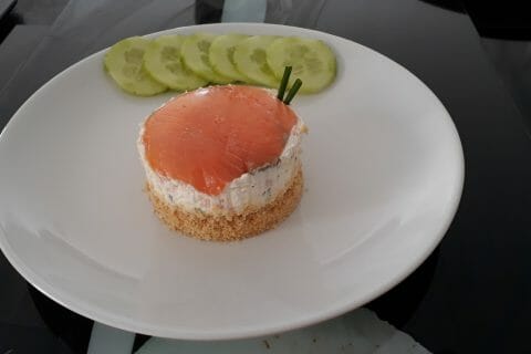 Cliquez pour zoomer ! Cheesecake au saumon sans cuisson au Thermomix