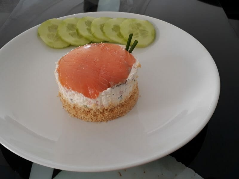 Cliquez pour zoomer ! Cheesecake au saumon sans cuisson Thermomix par LoulouChat14