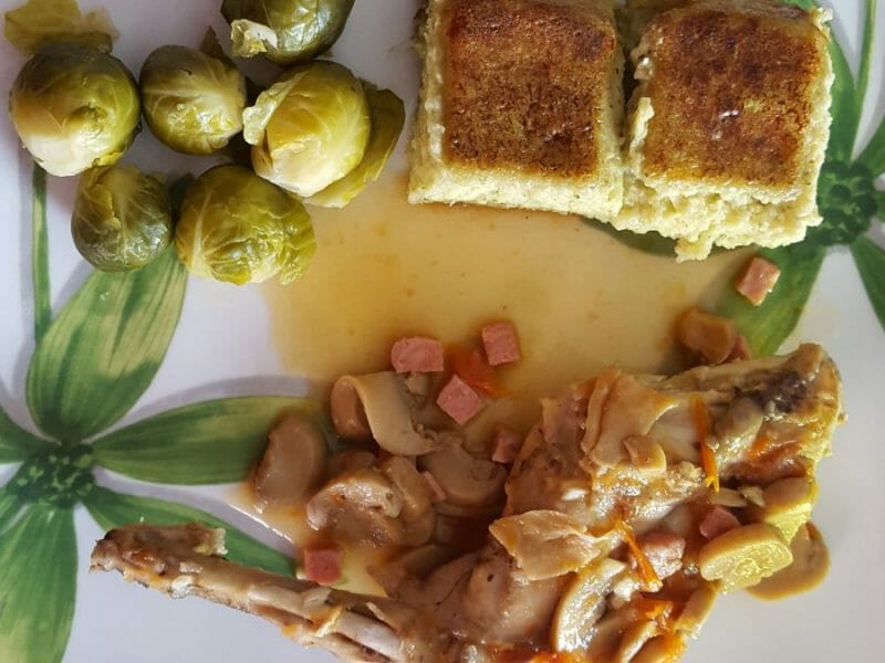 Cliquez pour zoomer ! Lapin sauce chasseur Thermomix par Elo36