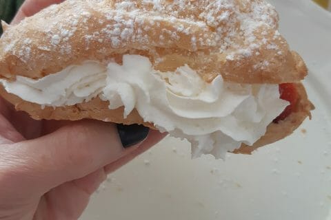 Cliquez pour zoomer ! Éclairs fraises chantilly au Thermomix