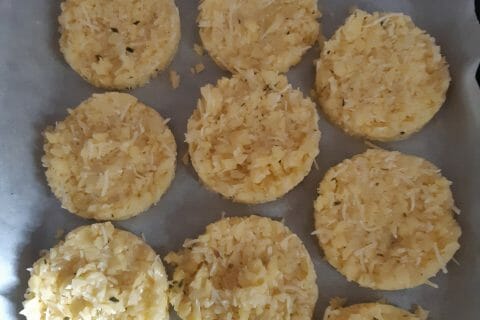 Cliquez pour zoomer ! Galettes de pommes de terre au four au Thermomix