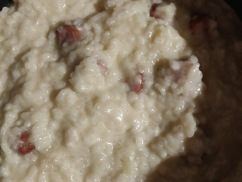 Cliquez pour zoomer ! Risotto à la saucisse fumée et au comté Thermomix par serlana