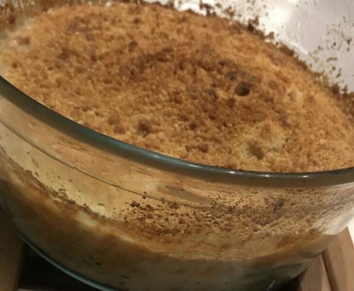 Cliquez pour zoomer ! Crumble courgettes, chèvre et lardons Thermomix par Sarah_25