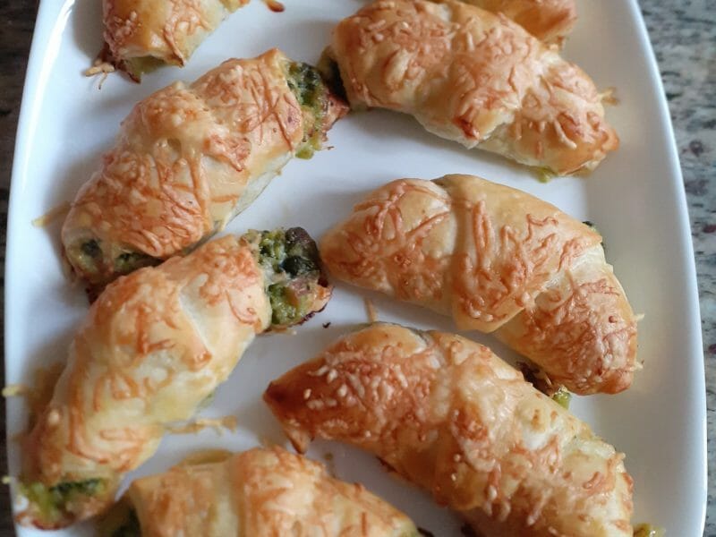 Cliquez pour zoomer ! Paniers feuilletés épinards et jambon Thermomix par Mankior