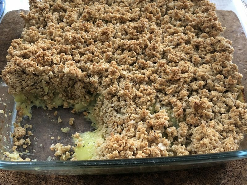 Cliquez pour zoomer ! Crumble courgettes, basilic et parmesan Thermomix par Katell