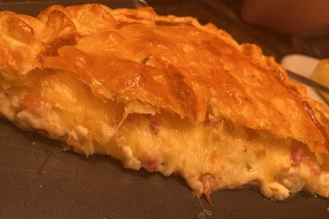 Cliquez pour zoomer ! Tourte lardons et comté Thermomix par Karou