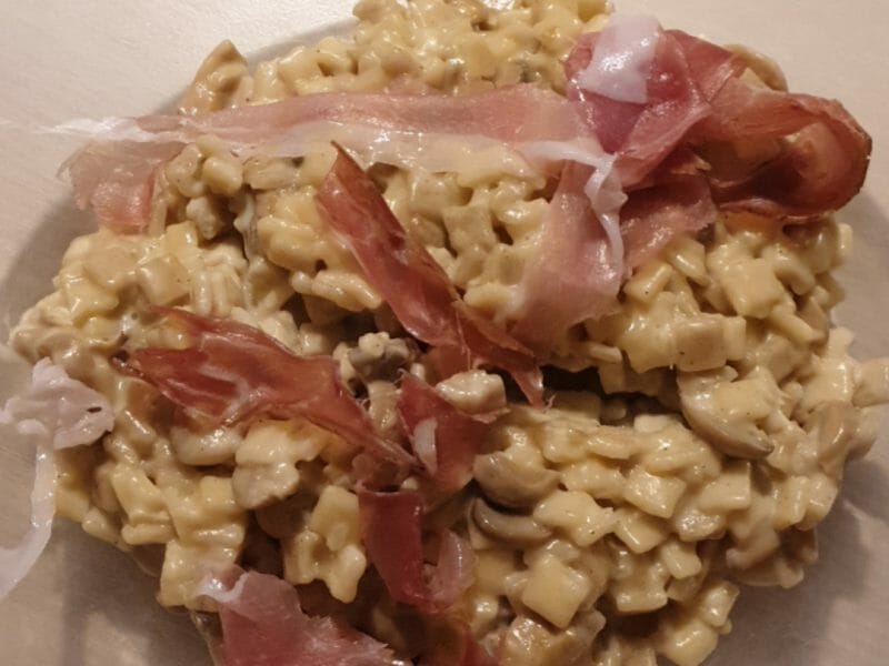 Cliquez pour zoomer ! Risotto de crozets et champignons Thermomix par Titelle 974