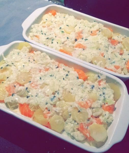 Cliquez pour zoomer ! Gratin aux deux saumons Thermomix par caro8375