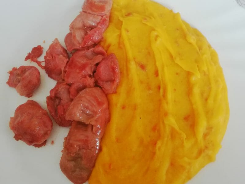 Cliquez pour zoomer ! Purée de potimarron au chorizo Thermomix par Ptitenath51