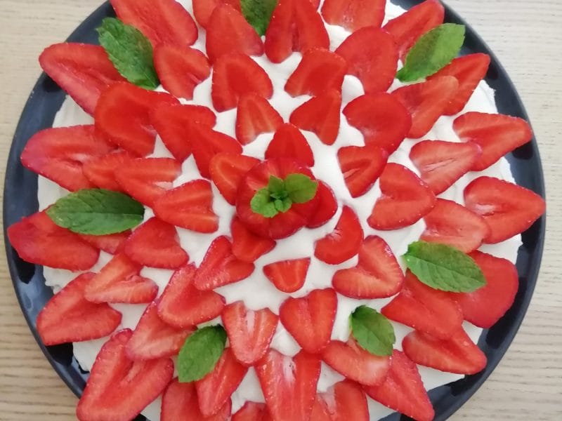 Cliquez pour zoomer ! Tarte aux fraises sans cuisson Thermomix par Albane69
