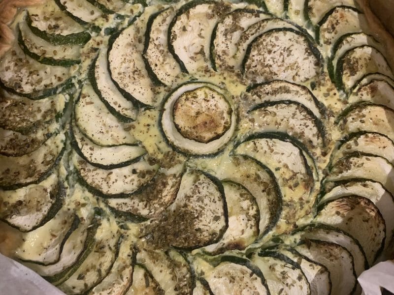 Cliquez pour zoomer ! Tarte courgettes et ricotta Thermomix par Marymayo