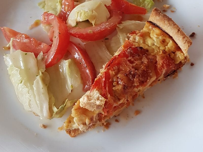 Cliquez pour zoomer ! Tarte au thon, tomate et moutarde Thermomix par Bapthieme3