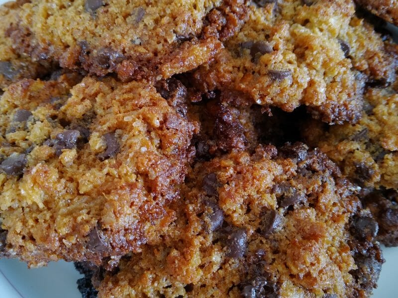 Cliquez pour zoomer ! Cookies au pain rassis et pépites de chocolat Thermomix par Mercotte