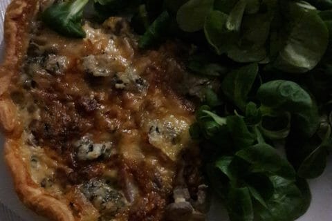 Cliquez pour zoomer ! Tarte champignons et lardons au Thermomix