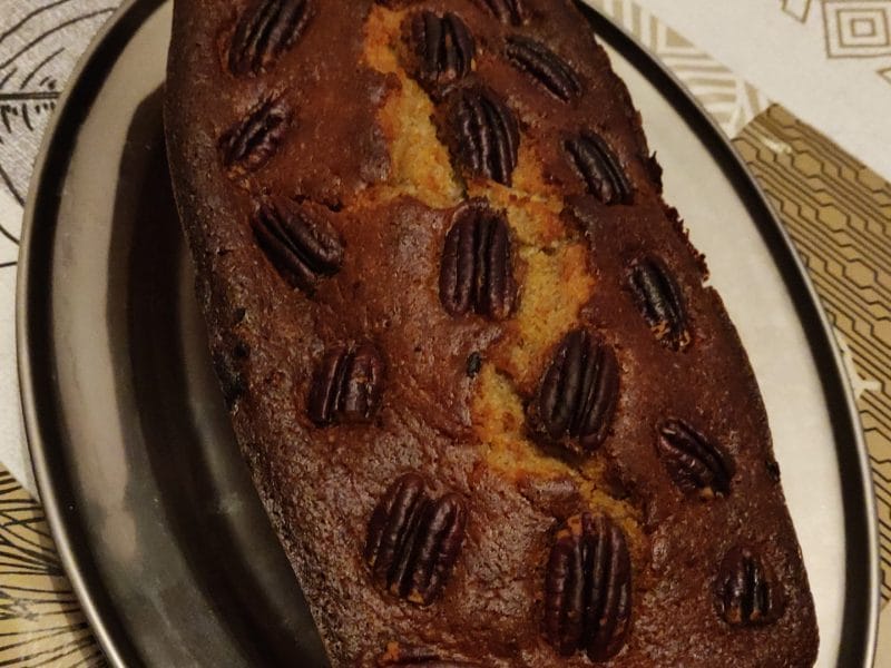 Cliquez pour zoomer ! Banana bread aux noix de pécan Thermomix par Jenny.1306
