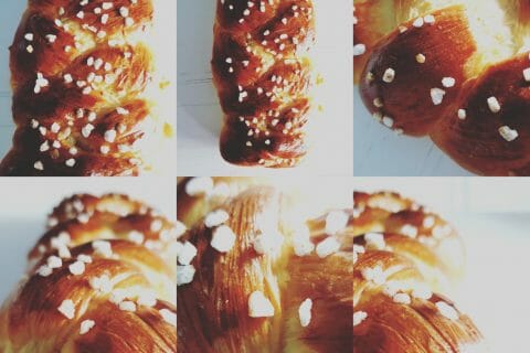 Cliquez pour zoomer ! Brioche tressée à la mie filante au Thermomix